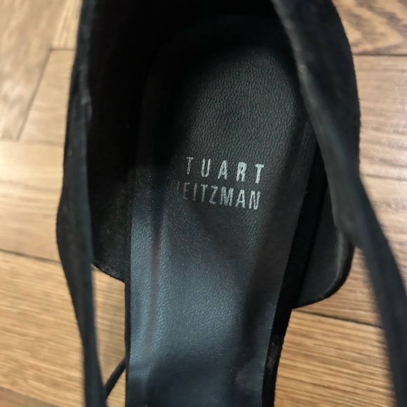 Vintage Stuart Weitzman black heels with tassel tie. Size 7.5m - Picture 6 of 7